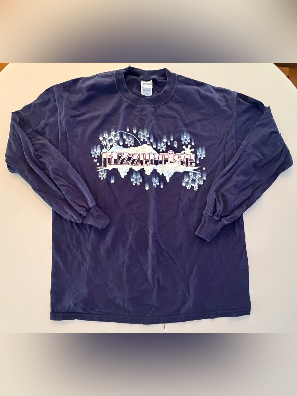 VINTAGE: GILDAN Activewear |  Jazzercise winter long sleeve t-shirt